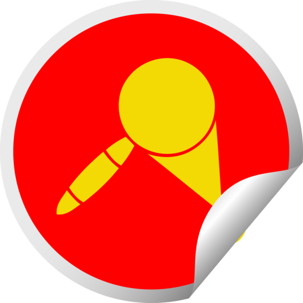 Bir insan tarafından çizilmiş bir büyüteç karikatürü.