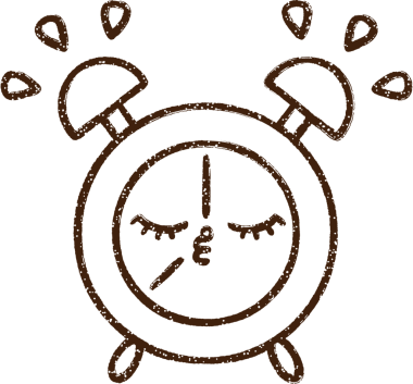 Bir insan tarafından çizilmiş Alarm Saati Kömürü Çizimi