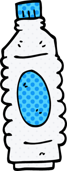 Çizgi film karalaması bir insan tarafından çizilmiş içki şişesi.