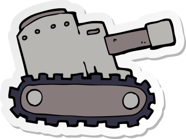 Bir insan tarafından çizilmiş bir yük arabasının çıkartması.