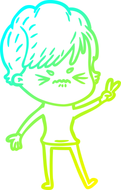 Bir insan tarafından çizilmiş karikatür çizimi.