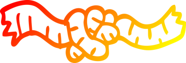 Bir insan tarafından çizilmiş bir karikatürün sıcak eğimli çizimi