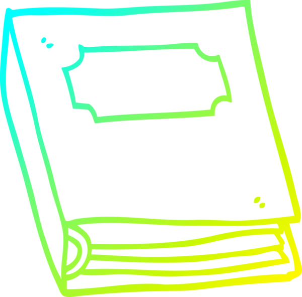 Bir insan tarafından çizilmiş bir çizgi filmin soğuk gradyan çizimi