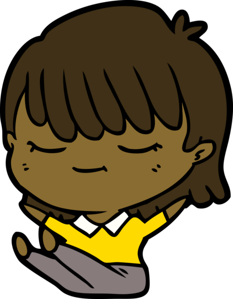 Bir insan tarafından çizilmiş karikatür kadın.