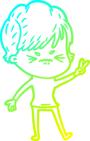 Bir insan tarafından çizilmiş karikatür çizimi.