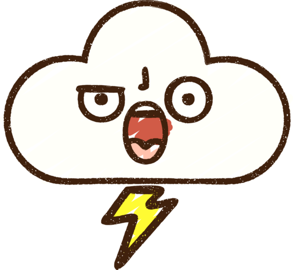 Bir insan tarafından çizilen Şimşek Bulutu Tebeşiri