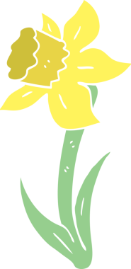 Bir insan tarafından çizilmiş düz renk çizim karikatürü