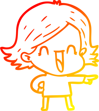 Bir insan tarafından çizilmiş gülen bir karikatür çizimi.