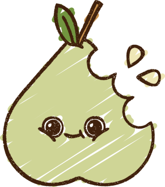 Bir insan tarafından çizilen Armut Tebeşiri