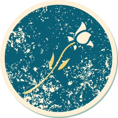 Bir insanın çizdiği nilüfer çiçeğinin sembolik dövmesi.