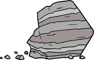 bir insan tarafından çizilmiş büyük kaya karikatürü