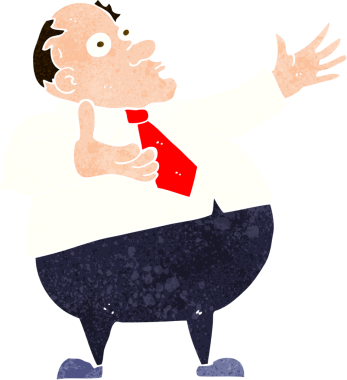 Bir insan tarafından çizilmiş, çileden çıkarılmış orta yaşlı bir adam.