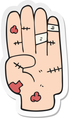 Bir insan tarafından çizilmiş bir çizgi filmin çıkartması.