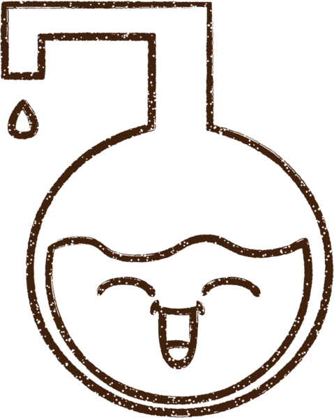 Bilim Deneyi Kömür Çizimi Bir insan tarafından çizildi