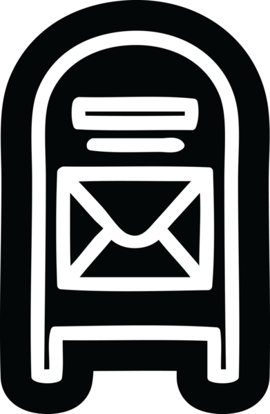 Bir insan tarafından çizilmiş posta kutusu simgesi