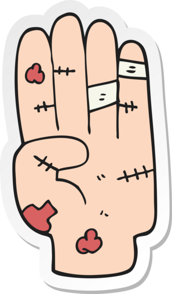 Bir insan tarafından çizilmiş bir çizgi filmin çıkartması.