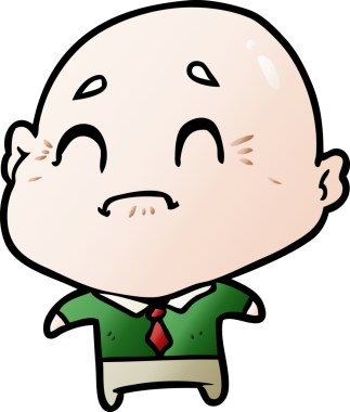 Bir insan tarafından çizilmiş yaşlı adam çizgi filmi.