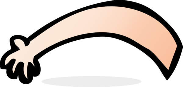 Bir insan tarafından çizilmiş çizgi film kolu