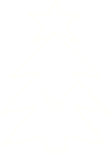 Bir insan tarafından çizilmiş Noel Ağacı Tebeşiri