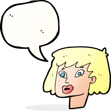 Bir insan tarafından çizilmiş güzel bir kadın yüzü.