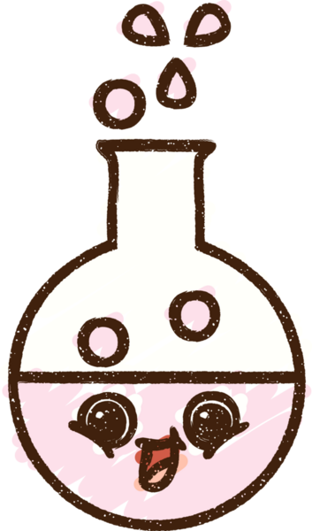 Bir insan tarafından çizilen Bilim Beher Tebeşiri