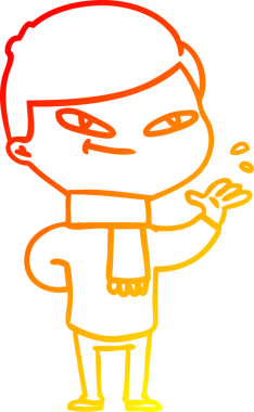 Bir insan tarafından çizilmiş çizgi film karakteri.