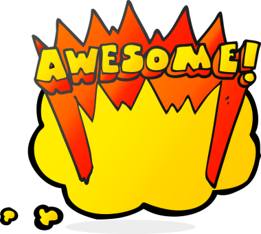 Serbest çizim düşünce balonu karikatürü Bir insan tarafından çizilmiş harika kelime