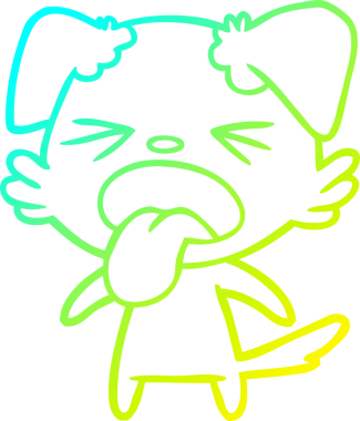 Bir insan tarafından çizilmiş iğrenç bir çizgi film çizimi.