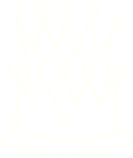 Bir insan tarafından çizilen Crown Tebeşiri