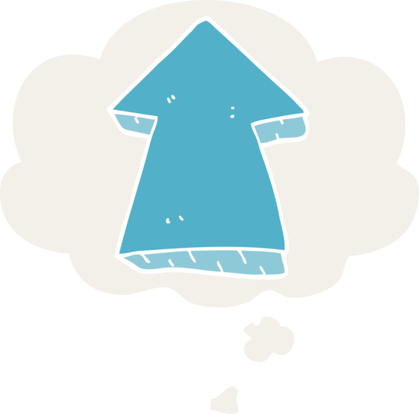 Bir insan tarafından çizilmiş, düşünce baloncuklu çizgi film.