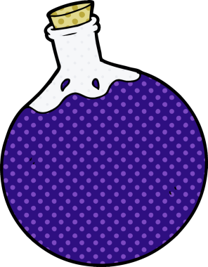 Cadılar Bayramı iksiri bir insan tarafından çizilmiş.