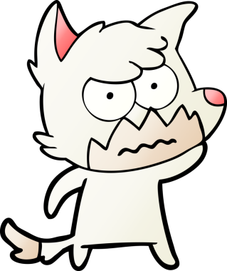 Bir insan tarafından çizilmiş bir tilki.