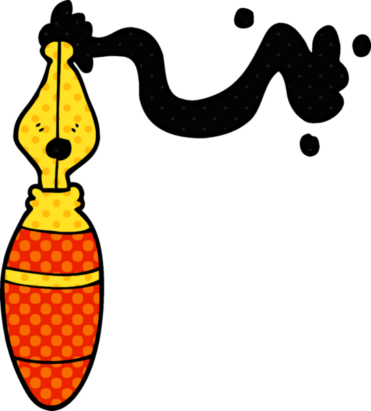 Bir insan tarafından çizilmiş karikatür dolmakalemi.