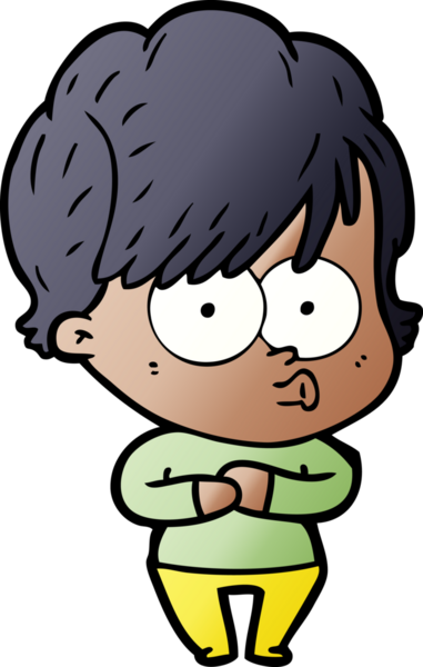 Bir insan tarafından çizilmiş karikatür kadın.