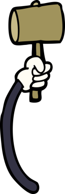 karikatür karalama retro el hareketleri bir insan tarafından çizildi