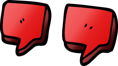 bir insan tarafından çizilmiş karalama tırnak işaretleri