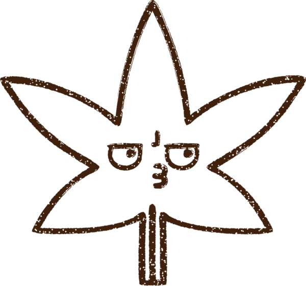 Yaprak Kömürü Bir insan tarafından çizilmiş