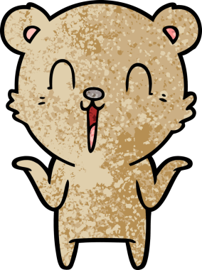 Bir insan tarafından çizilmiş bir çizgi film karakteri.