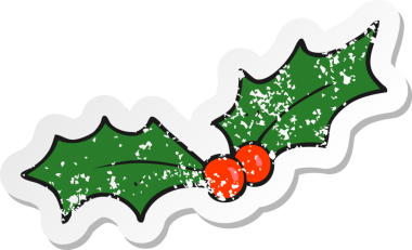 Bir insan tarafından çizilmiş bir karikatürün gerilimli retro yapıştırması.