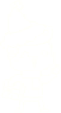 Bir insan tarafından çizilen Noel Adam Tebeşiri