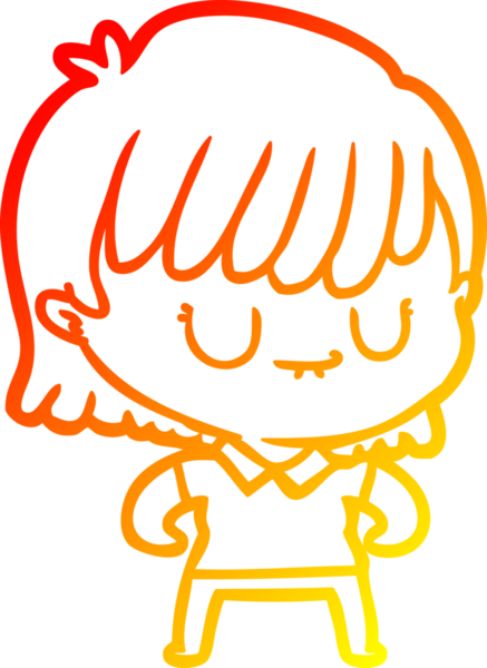 Bir insan tarafından çizilmiş bir karikatür kadın çizimi