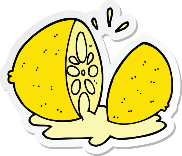 Bir insan tarafından çizilmiş bir karikatür çıkartması.