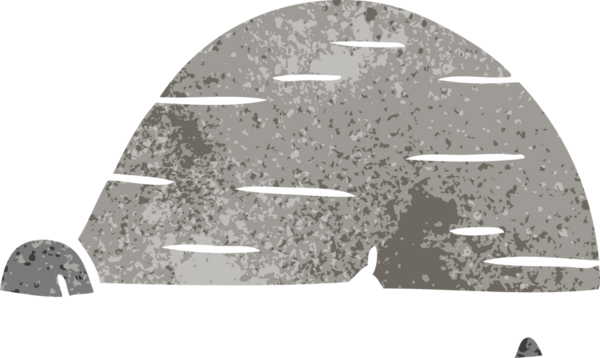 İnsan eliyle çizilmiş gri taş karalamalar.