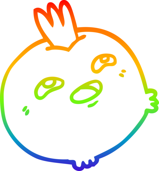 gökkuşağı gradyan çizgi çizimi bir insan tarafından çizilmiş mutlu kök sebze