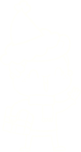 Bir insan tarafından çizilen Noel Adam Tebeşiri