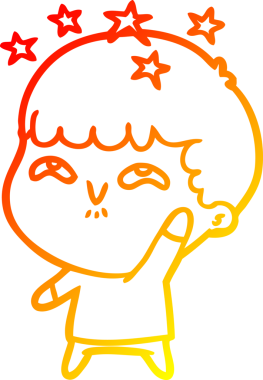 İnsan tarafından çizilmiş bir çizgi film karakteri.