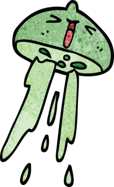 Bir insan tarafından çizilmiş karalama narenciye meyvesi.