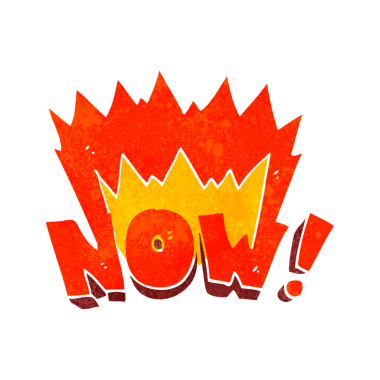 Şimdi bir insan tarafından çizilmiş serbest çizim retro karikatür sembolü