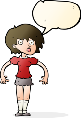 Bir insan tarafından çizilmiş konuşma balonlu bir karikatür.