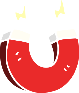 bir insan tarafından çizilmiş karalama mıknatısı